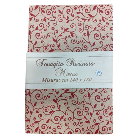 TOVAGLIA RESINATA FOGLIOLINE MIROS PEZZOLI BORDEAUX