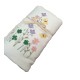 SET SPUGNA RICAMATO ASCIUGAMANO + OSPITE FIORELLINI FARFALLE PEZZOLI
