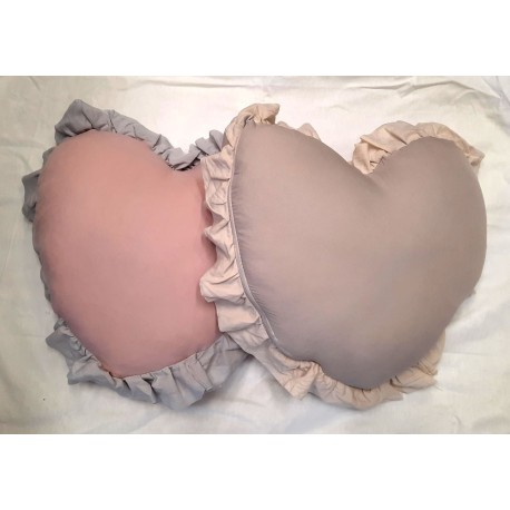 CUSCINO ARREDO IMBOTTITO 37X30CM CUORE FRILL PEZZOLI