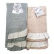 SET ARREDO COTONE CUSCINI TOVAGLIE CANNES SOPHIE STROFINACCI
