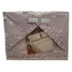 COMPLETO LENZUOLA COTONE MATRIMONIALE CON VOLANT PRIMAVERA ROSE CAREZZE CIPRIA