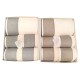 SET 5 PEZZI SPUGNA 2 ASCIUGAMANO + 2 OSPITE + 1 TELO BAGNO DIGITALE SASSI HELEN CORDA GRIGIO