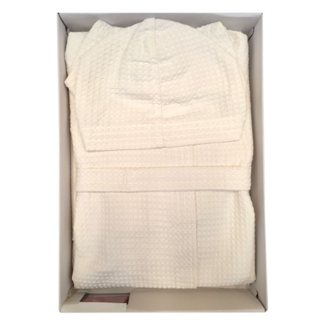 ACCAPPATOIO CON CAPPUCCIO TINTA UNITA NIDO D'APE GOLF GABEL BEIGE