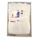 ACCAPPATOIO CON CAPPUCCIO TINTA UNITA NIDO D&#039;APE GOLF GABEL BIANCO