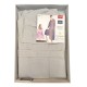 ACCAPPATOIO CON CAPPUCCIO TINTA UNITA NIDO D&#039;APE GOLF GABEL GRIGIO CHIARO