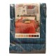 COPRITUTTO COPRILETTO COTONE JACQUARD MELANGE TG BLU