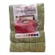 COPRITUTTO COPRILETTO COTONE JACQUARD MELANGE TG VERDE