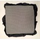 COPPIA CUSCINO LACCI VOLANT SEDIA IMBOTTITO 40X40CM ZEFIR PEZZOLI GRIGIO