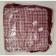 COPPIA CUSCINO LACCI VOLANT SEDIA IMBOTTITO 40X40CM ZEFIR PEZZOLI BORDEAUX