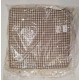 COPPIA CUSCINO LACCI VOLANT SEDIA IMBOTTITO 40X40CM ZEFIR PEZZOLI BEIGE