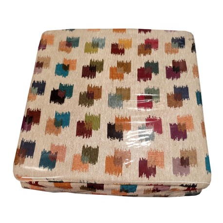 CONFEZIONE 6 PEZZI CUSCINI JACQUARD PER SEDIE ALETTE QUADRETTI COLORS EUROTEX