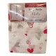 COPPIA TENDE STAMPATA CUORICINI NADIA VT ROSSO