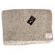 COPERTA MISTO LANA MELANGE SIDNEY ARTIGIANALE ITALIA BEIGE