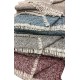 COPERTA MISTO LANA MELANGE SIDNEY ARTIGIANALE ITALIA COLORI