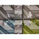 COMPLETO LENZUOLA FLANELLA MATRIMONIALE FASCIA MARINONI COLORI