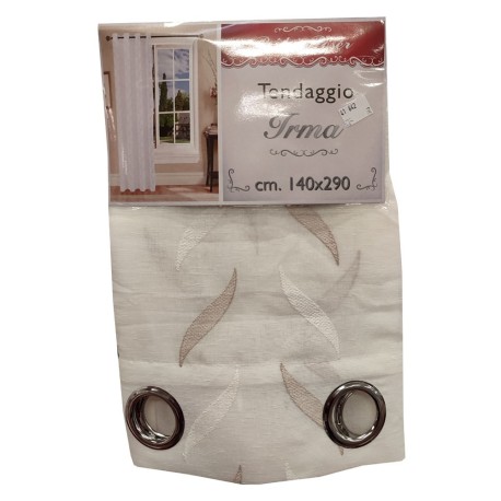 PANNELLO TENDA 140X290CM FOGLIE IRMA VT BEIGE