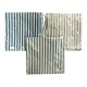 COPPIA FEDERA CUSCINO ARREDO 50X50CM RIGATO BASTONCINO MIROS PEZZOLI