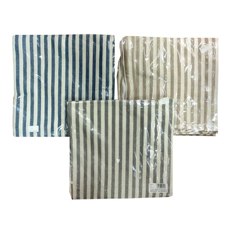 COPPIA FEDERA CUSCINO ARREDO 50X50CM RIGATO BASTONCINO MIROS PEZZOLI