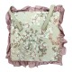 COPPIA CUSCINO SEDIA LACCI VOLANT 40X40CM FIOR DI PESCO PEZZOLI