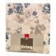 COMPLETO LENZUOLA MATRIMONIALE COTONE VICTORIA LIVING IMBERTI AZZURRO