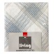 COMPLETO LENZUOLA COTONE QUEEN LIVING IMBERTI AZZURRO
