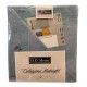 COMPLETO LENZUOLA MATRIMONIALE COTONE DELAVE&#039; CAPALBIO D.G.HOME AZZURRO