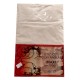 LENZUOLO SOTTO ANGOLI MATRIMONIALE MAXI 190X215CM COTONE TINTA UNITA QUADRIFOGLIO BIANCO