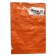 LENZUOLO SOTTO ANGOLI SINGOLO 90X215 H25 CM COTONE TINTA UNITA QUADRIFOGLIO ARANCIO