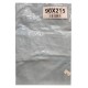 LENZUOLO SOTTO ANGOLI SINGOLO 90X215 H25 CM COTONE TINTA UNITA QUADRIFOGLIO AZZURRO