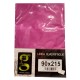 LENZUOLO SOTTO ANGOLI SINGOLO 90X215 H25 CM COTONE TINTA UNITA QUADRIFOGLIO FUXIA