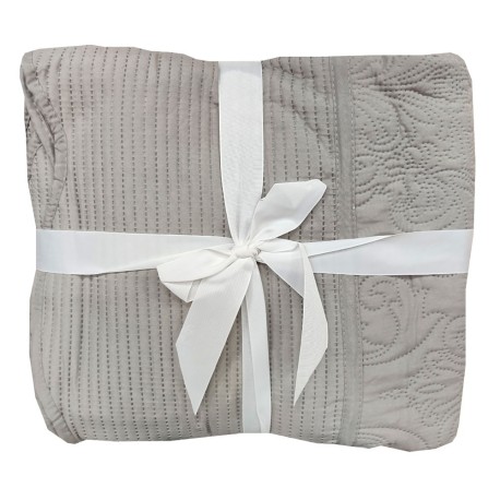 TRAPUNTINO MATRIMONIALE TERMOSALDATO MICROFIBRA DECOR PEZZOLI BEIGE