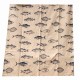 TELO MARE FOUTA CON TASSEL 90X190CM BLUE FISH SOPHIE APERTO