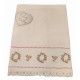 SET SPUGNA ASCIUGAMANO + OSPITE UNCINETTO PEONY GITIESSE BIANCO