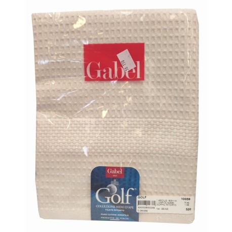 SET ASCIUGAMANO + OSPITE TINTA UNITA NIDO D'APE GOLF GABEL BEIGE