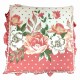 SET CUCINA ARREDO COTONE STAMPATO FLORA PREZIOSA CUSCINO SOPRA