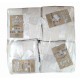 SET 8 CONFEZIONI DA 6 PEZZI LAVETTE SPUGNA 30 X 30 CM LOVELY BIANCHE LOVELY HOME