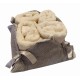 SET 4 PEZZI LAVETTE SPUGNA 30 X 30 CM SASSI HELEN GRIGIO