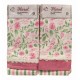 SET 18 PEZZI STROFINACCI COTONE 45X65CM PIZZO FLORAL LOVELY HOME