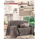COPRITUTTO COPRILETTO MATRIMONIALE MISTO COTONE JACQUARD CARTIERE TG CARTELLINO