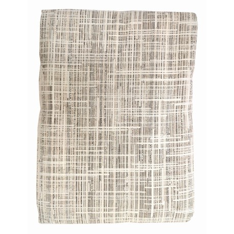 COPRITUTTO COPRILETTO MATRIMONIALE MISTO COTONE JACQUARD CARTIERE TG BEIGE