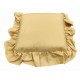 COPPIA CUSCINO SEDIA LACCI VOLANT 40X40CM PANAMA PEZZOLI GIALLO