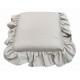 COPPIA CUSCINO SEDIA LACCI VOLANT 40X40CM PANAMA PEZZOLI GRIGIO