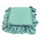 COPPIA CUSCINO SEDIA LACCI VOLANT 40X40CM PANAMA PEZZOLI VERDE