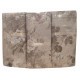 ASSORTITO 3 PEZZI COMPLETO LENZUOLA MATRIMONIALE COTONE PERCALLE ROSE BEIGE HOME SWEET HOME RETRO
