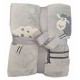 PLAID PILE RICAMATO 130X160CM LITTLE SHEEPS LOVELY HOME RETRO
