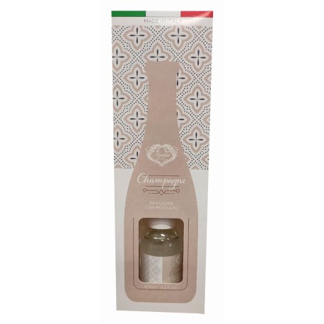 DIFFUSORE AMBIENTE CON MIDOLLINI 125ML VARIE FRAGRANZE SOPHIE CHAMPAGNE