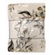 PLAID PILE AGNELLATO STAMPATO SUPER SOFT FIORI LICIA LINEA ORO BEIGE
