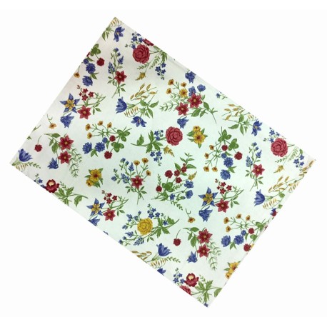 TOVAGLIA COTONE FIORI MAZZOLINO PEZZOLI