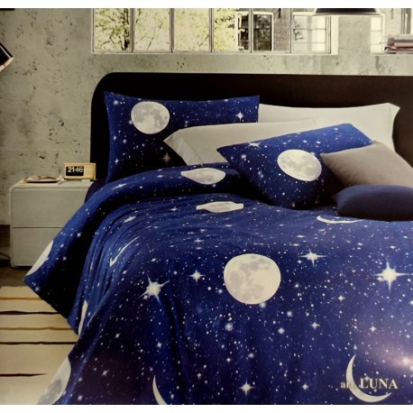 COPRIPIUMINO MATRIMONIALE COTONE LUNA IMBERTI
