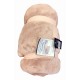 COPERTA PILE MATRIMONIALE FAST CORAL TINTA UNITA SOMMARUGA ROSA